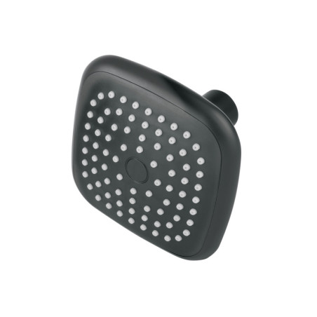 R-401SM Regadera cuadrada de ABS 3-3/4' sin brazo, negro, BASIC