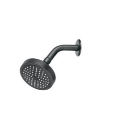 R-402M Regadera redonda 4-1/4' brazo y chapetón, negro, BASIC