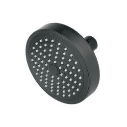R-402SM Regadera redonda de ABS 4-1/4' sin brazo, negro, BASIC