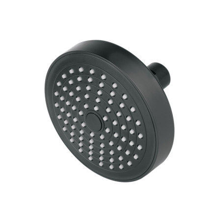 R-402SM Regadera redonda de ABS 4-1/4' sin brazo, negro, BASIC