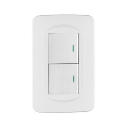 PA-APDO15-ETB Placa armada 1 interruptor y 1 de 3 vías 1.5 mód, Toledo