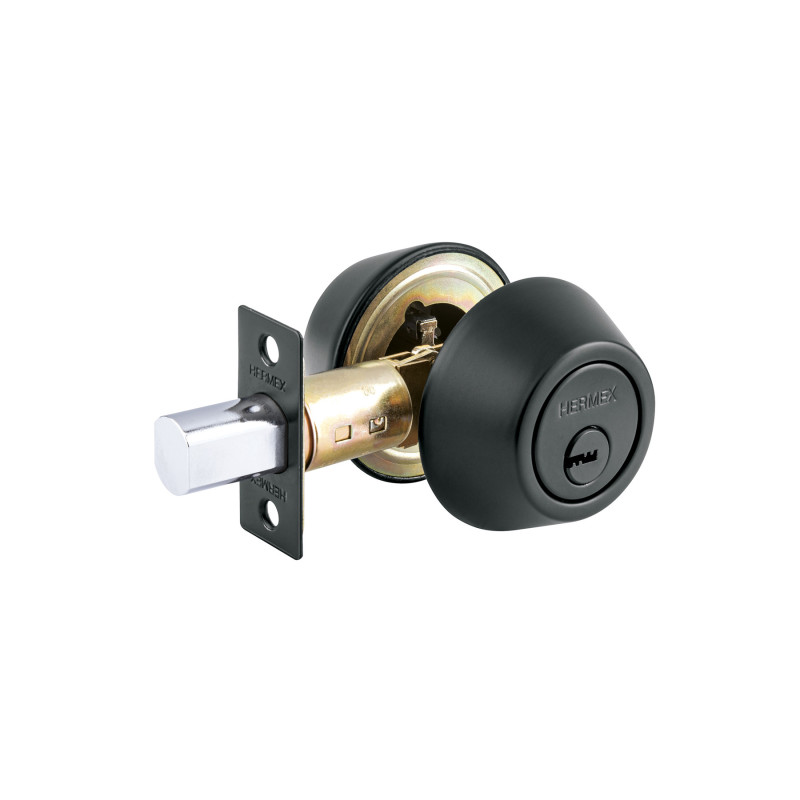CERO-62 Cerrojo llave-llave negro, llave de puntos, HERMEX CERO-62 Cerrojo llave-llave negro, llave de puntos, HERMEX