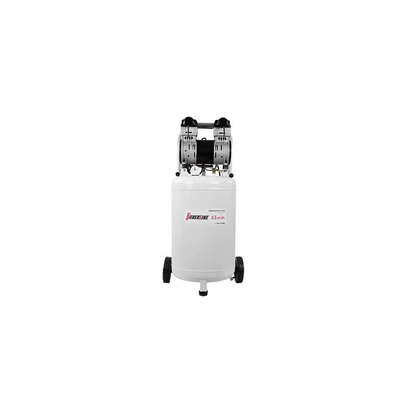 DC-2.5V80L COMPRESOR LIBRE DE ACEITE 2.5HP TANQUE 80 LITROS VERTICAL