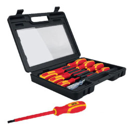 114111 Juego de 7 Desarmadores Dieléctrico con Probador AKSI