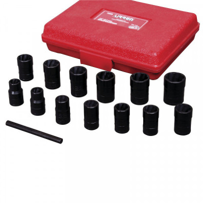 7200S URREA Juego de extractor tuercas barridas 14 piezas 3/8" Urrea | DIHERESA