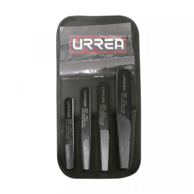 9501A URREA Juego de extractor rectos para tornillos y tubo 4 piezas Urrea | DIHERESA