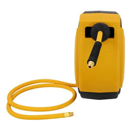 Carrete para manguera híbrido de polímero cerrado de 3/8 pulg. x 50 pulg. con conexión NPT de 1/4 pulg.