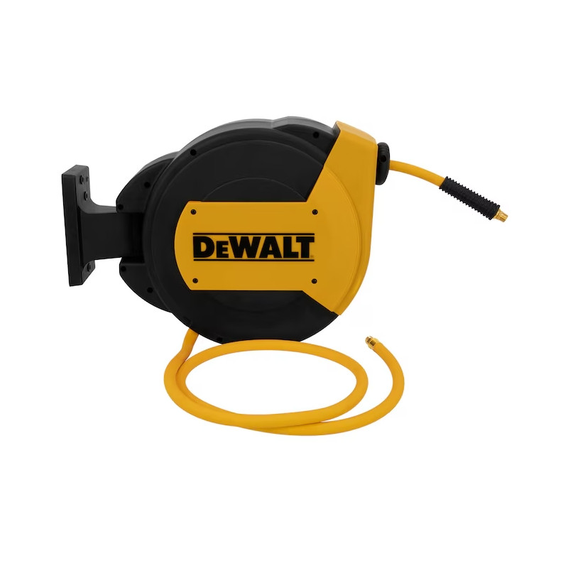 Carrete para manguera híbrido de polímero cerrado de 3/8 pulg. x 50 pulg. con conexión NPT de 1/4 pulg.