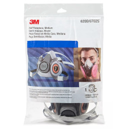 3M 6200 Respirador de Media Cara - Mediano