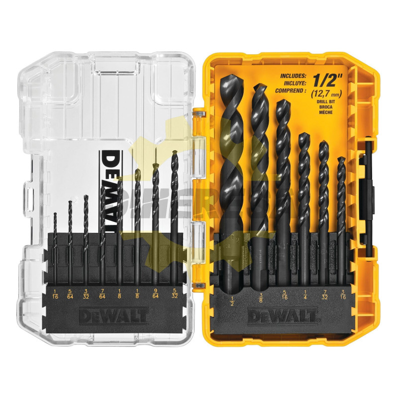 DWA1184 14PC Black&Gold set STC W/ 1/2 IN BIT