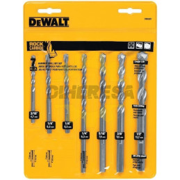 DW5207 7PC MASONRY BIT SET