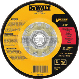 DW8424H 4-1/2 x .045 x 5/8-11 HP T27 Cutting