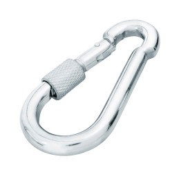 Bandola Mosqueton De Acero Con Seguro 3/8"