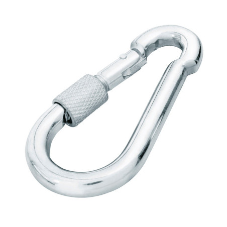 Bandola Mosqueton De Acero Con Seguro 3/8"