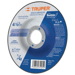 ABT-752 Disco para corte acero inoxidable, tipo 42, diámetro 4-1/2' TRUPER | DIHERESA