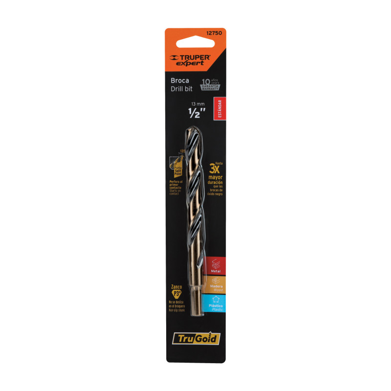 BAV-1-2-B Broca de alta velocidad 1/2' en blister TRUPER | DIHERESA
