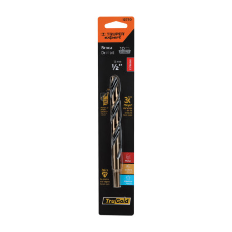BAV-1-2-B Broca de alta velocidad 1/2' en blister TRUPER | DIHERESA