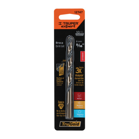 BAV-5-16-B Broca de alta velocidad 5/16' en blister TRUPER | DIHERESA