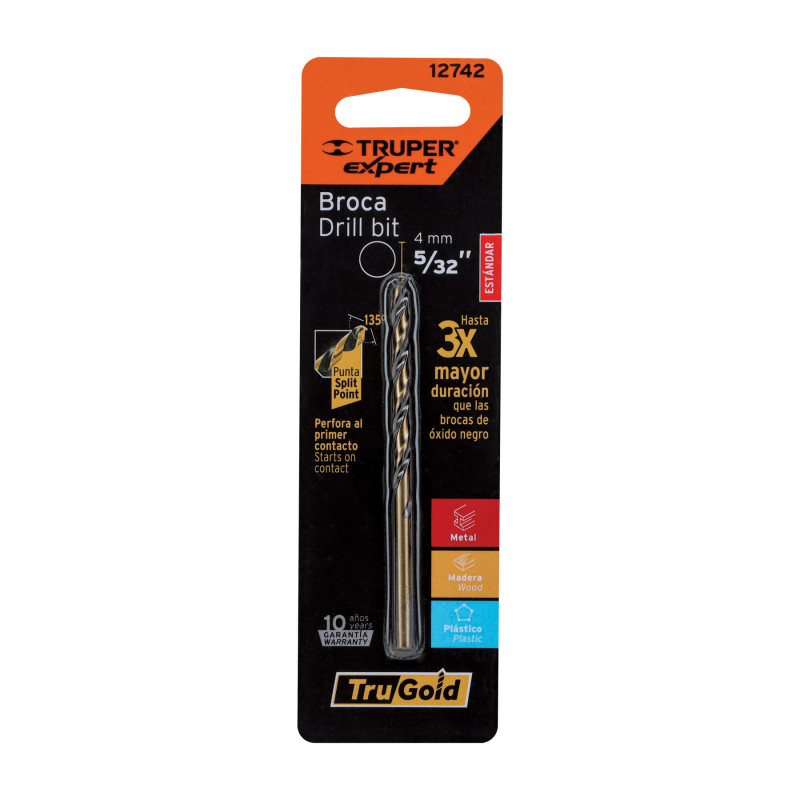 BAV-5-32-B Broca de alta velocidad 5/32' en blister TRUPER | DIHERESA