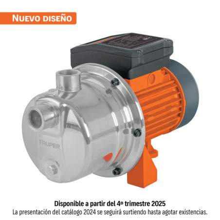BOAJ-1-2I Bomba eléctrica para agua tipo jet, acero inoxidable, 1/2 HP TRUPER | DIHERESA