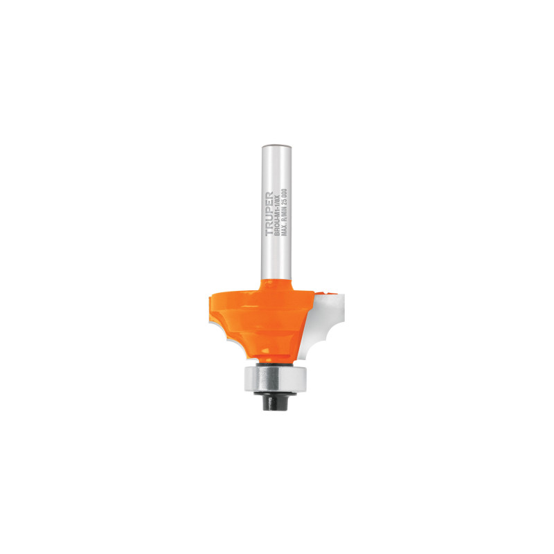 BROU-M1-1-8X Broca para router, moldura clásica, 1-1/8' con balero TRUPER | DIHERESA
