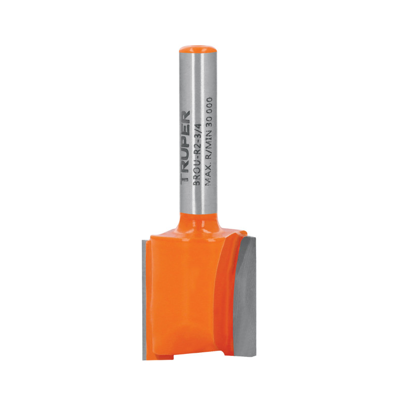 BROU-R2-3-4 Broca para router, recta 2 filos, 3/4' TRUPER | DIHERESA