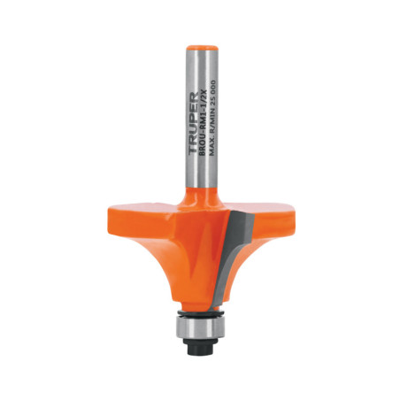 BROU-RM1-1-2X Broca para router, redondeado con moldura, 1-1/2' con balero TRUPER | DIHERESA