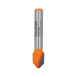 BROU-V3-8 Broca para router, corte en 'V', 3/8' TRUPER | DIHERESA