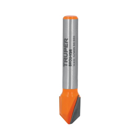 BROU-V3-8 Broca para router, corte en 'V', 3/8' TRUPER | DIHERESA