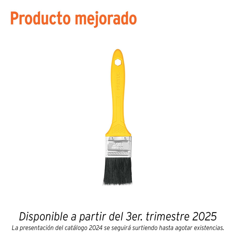 BRP-1-1-2 Brocha, mango de plástico, 1-1/2', Pretul TRUPER | DIHERESA