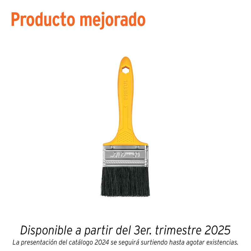 BRP-2-1-2 Brocha, mango de plástico, 2-1/2', Pretul TRUPER | DIHERESA