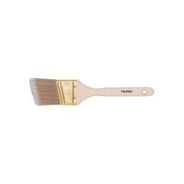 BRT-2-1-2AS Brocha cerdas sintéticas, mango madera,corte angular, 2-1/2' TRUPER | DIHERESA