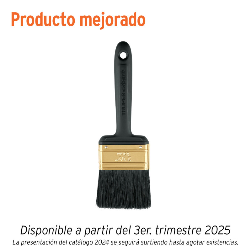 BRT-2-1-2X Brocha, mango de plástico, 2-1/2', Truper Expert TRUPER | DIHERESA