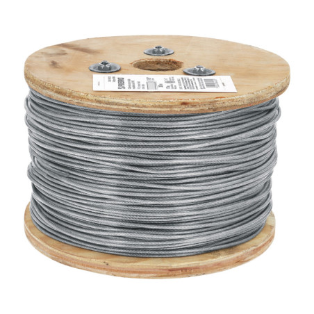 CAB-1-16RX3 Cable rígido de acero 1/16' recubierto PVC 300 m TRUPER | DIHERESA