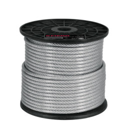 CAB-1-4FX Cable flexible de acero 1/4', recubierto PVC 75 m TRUPER | DIHERESA
