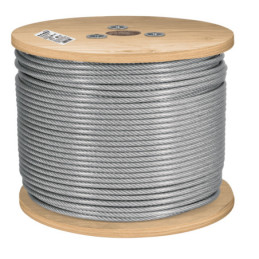 CAB-1-4FX3 Cable flexible de acero 1/4', recubierto PVC 300 m TRUPER | DIHERESA