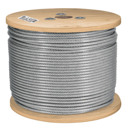 CAB-1-4FX3 Cable flexible de acero 1/4', recubierto PVC 300 m TRUPER | DIHERESA