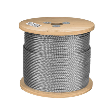 CAB-1-4R3 Cable rígido de acero 1/4', 300 m TRUPER | DIHERESA