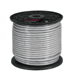 CAB-1-4RX Cable rígido de acero 1/4', recubierto PVC 75 m TRUPER | DIHERESA