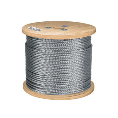 CAB-1-4RX3 Cable rígido de acero 1/4', recubierto PVC 300 m TRUPER | DIHERESA