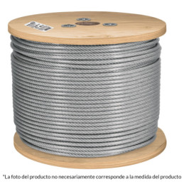 CAB-1-8FX3 Cable flexible de acero 1/8', recubierto PVC 300 m TRUPER | DIHERESA