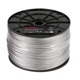 CAB-1-8R3 Cable rígido de acero 1/8', 300 m TRUPER | DIHERESA