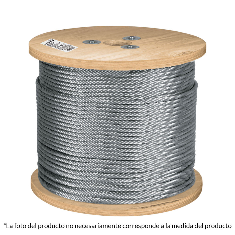 CAB-3-16F3 Cable flexible de acero 3/16', 300 m TRUPER | DIHERESA