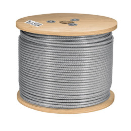 CAB-3-16FX3 Cable flexible de acero 3/16', recubierto PVC 300 m TRUPER | DIHERESA