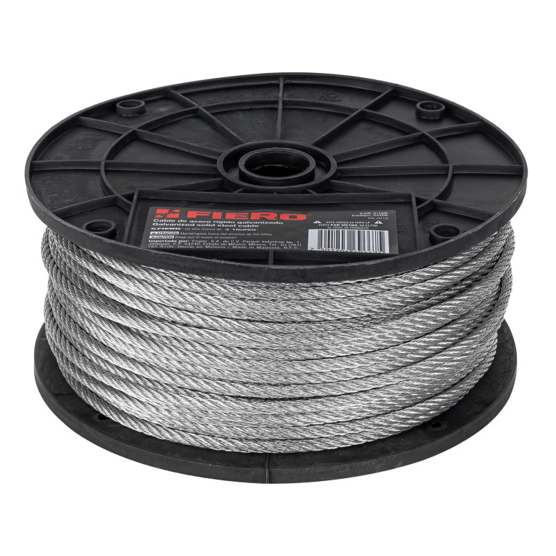 CAB-3-16R Cable rígido de acero 3/16', 75 m TRUPER | DIHERESA