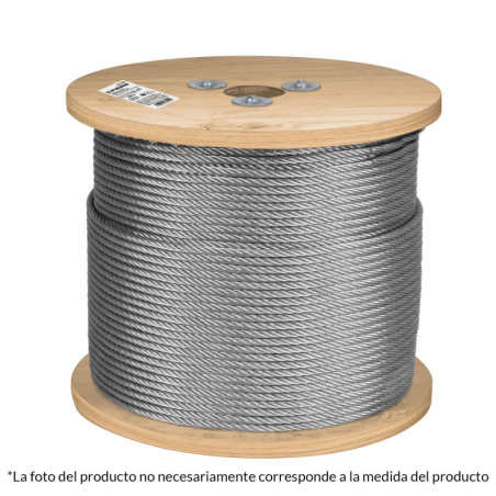 CAB-3-16R3 Cable rígido de acero 3/16', 300 m TRUPER | DIHERESA
