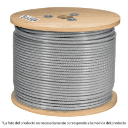 CAB-3-16RX3 Cable rígido de acero 3/16', recubierto PVC 300 m TRUPER | DIHERESA