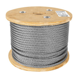 CAB-3-8R Cable rígido de acero 3/8', 75 m TRUPER | DIHERESA