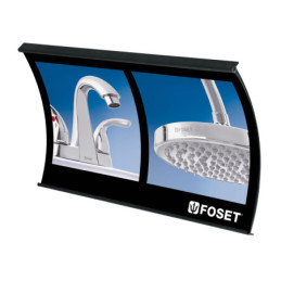 CAB-CUR-FOS Cabecera curva para panel ranurado, Foset TRUPER | DIHERESA