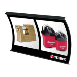 CAB-CUR-HER Cabecera curva para panel ranurado, Hermex TRUPER | DIHERESA